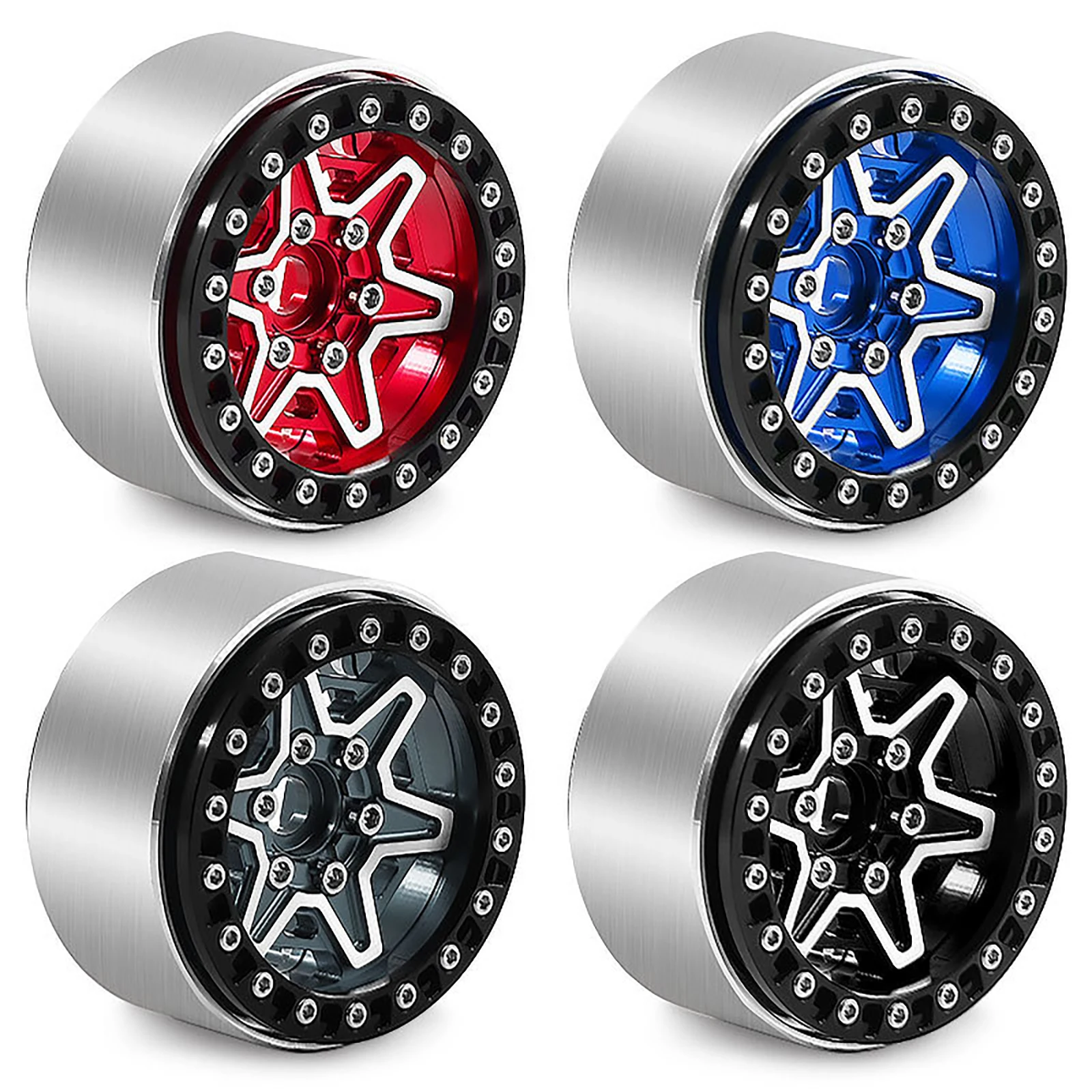 4pcs Velg Beadlock Logam 1.9 i - Wheel Rim Rc ulasan dan harga