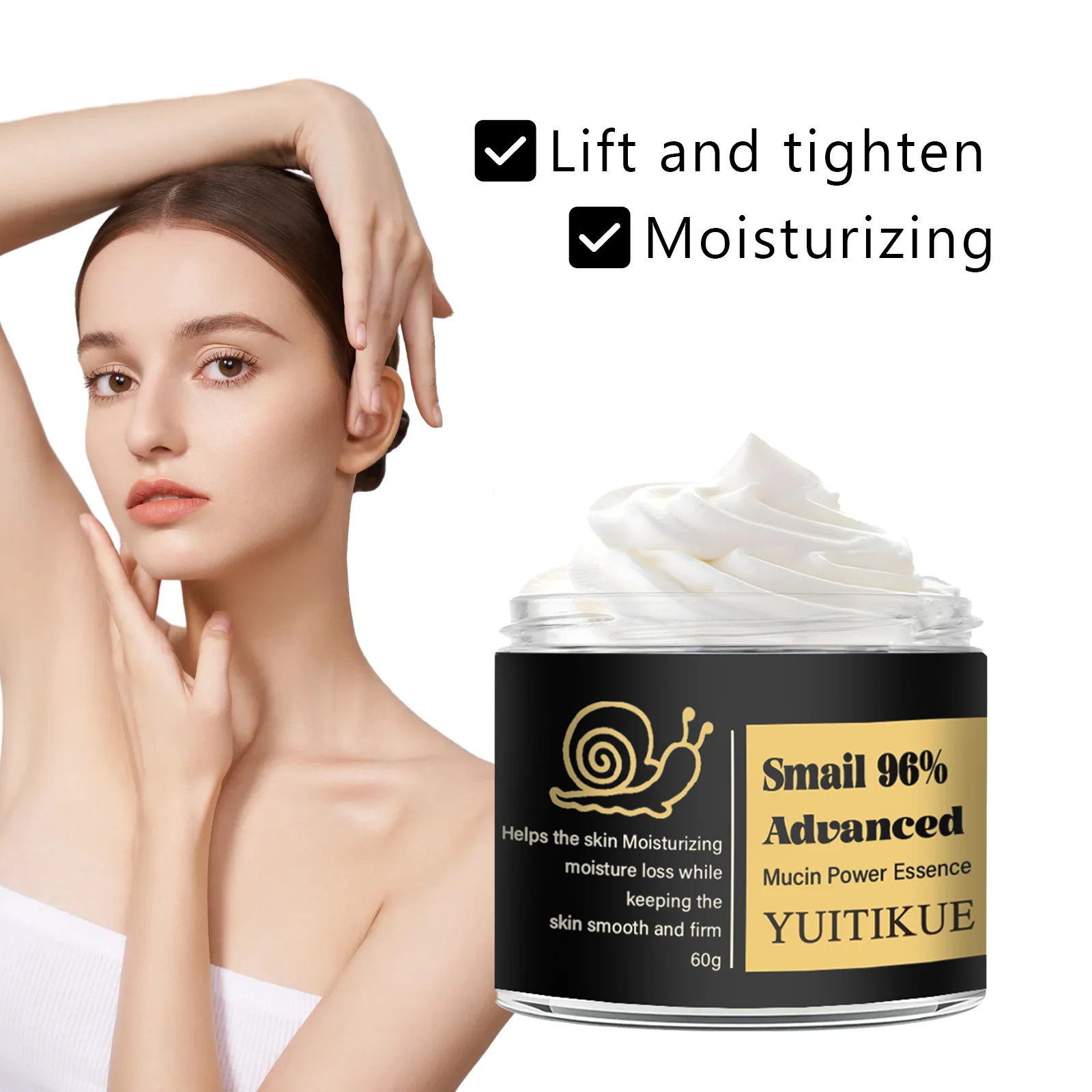 

YUITIKUE Snail 96% Mucin Power Essence 60 г — лифтинг, подтягивает и глубоко увлажняет, кремовая текстура для быстрого впитывания,