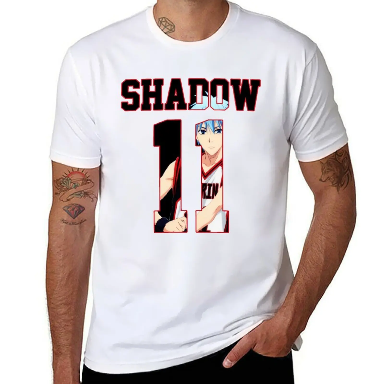 

Kuroko no Basket Kuroko Tetsuya Shadow Nr 11 Jersey T-Shirt essential t shirt cotton t shirts man 100% T-Shirt
