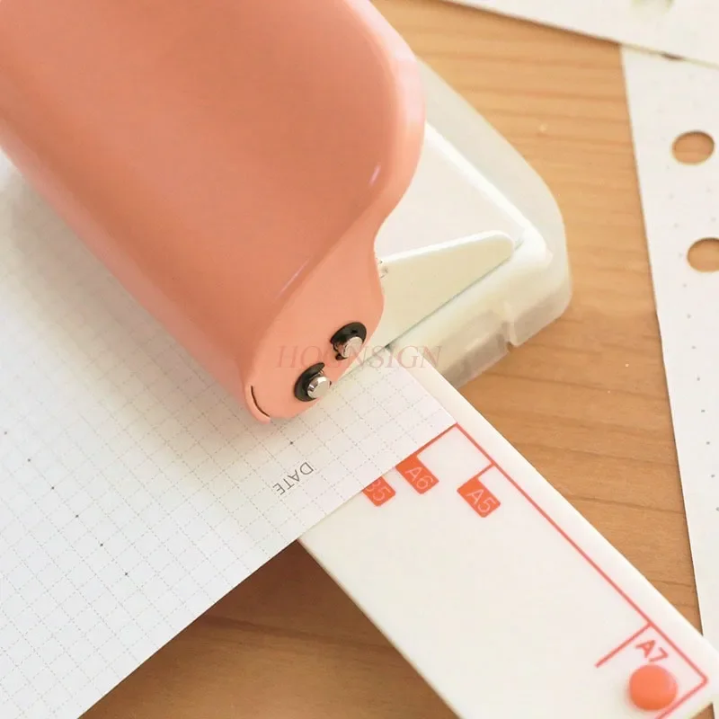 inner page punching machine, ruler, precise punching,loose leaf paper, hand book, notebook,Loose leaf notebook,