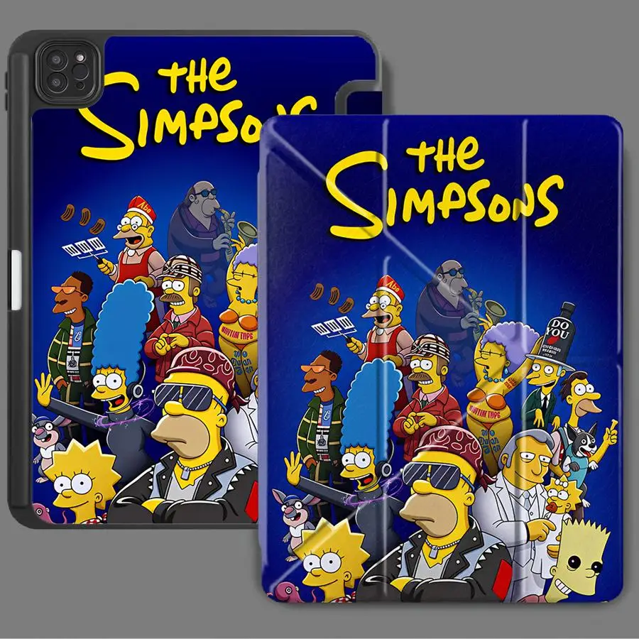 

Simpsons Character Group Holder Cover Tablet Case For iPad Pro 11th 10th 9th 8th 7th 12.9inch Mini 6 7 Air 4 5 M3 M2 M4 11inch