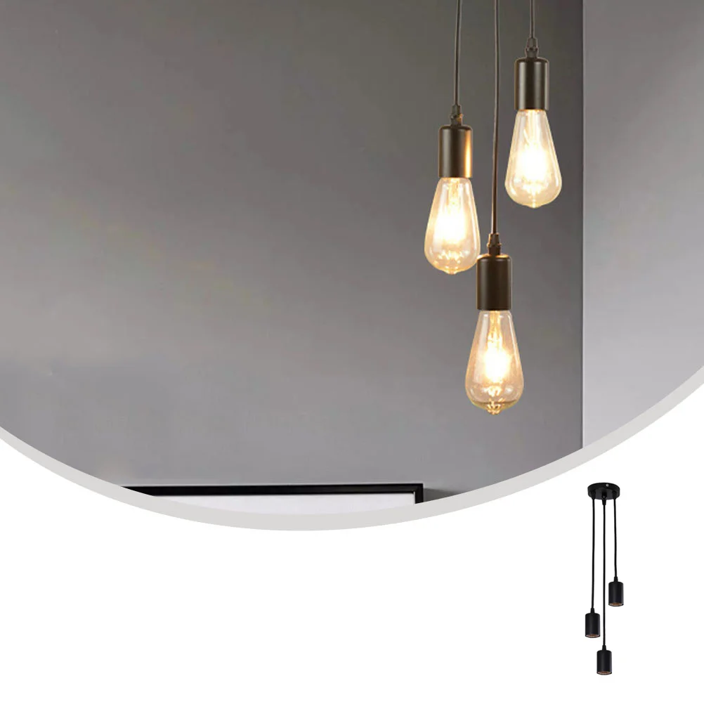 

1Pcs Chandelier Ceiling Lamp Three-Head Vintage Industrial Style Household Lighting Decorative Light for Home Restaurant