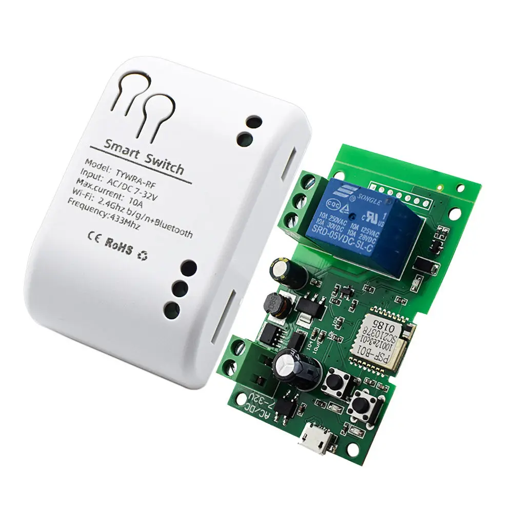 Smart tuya беспроводной Wi-Fi релейный модуль устройство открывания гаражных ворот таймер приложение дистанционное управление голосовой Google Home Alexa Smart Life