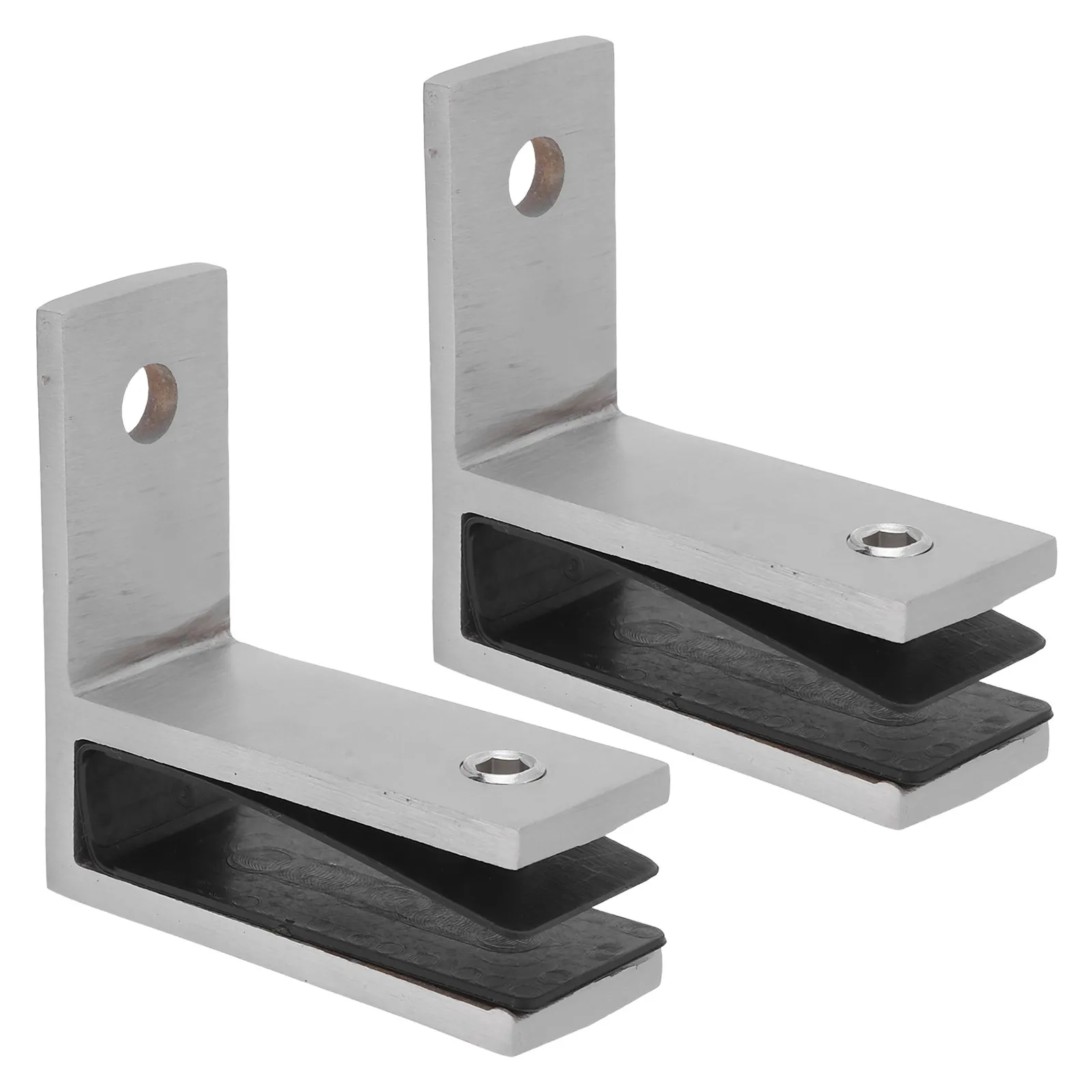 

2Pcs Stainless Steel Glass Panel Clamps 10Mm-12Mm for Balcony Fence Deck Railing Clips Outdoor Glass Fixing Clamp Set