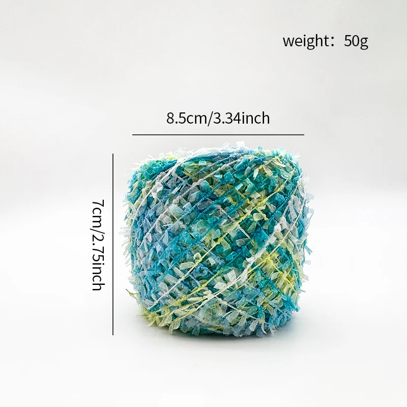 Yomdid 50 G/stk Gradiënt Polyester Breigaren Kleurrijke Vlinder Papier Garen Kleding Hoed Sjaals Diy Decor Draad Gehaakt Garen
