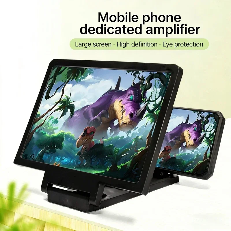 Universal HD 3D Screen Magnifier for Phone – Foldable Stand with Large Display Holder for Movies, Games & Video Calls