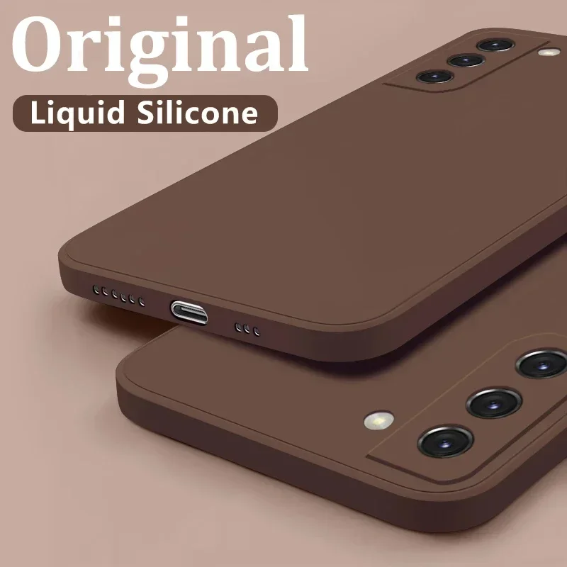 

Original Square Liquid Silicone Case For Samsung Galaxy S10 S20 FE S21 S22 S23 Plus UItra A32 A42 A52 A72 A71 A51 A82 Coque