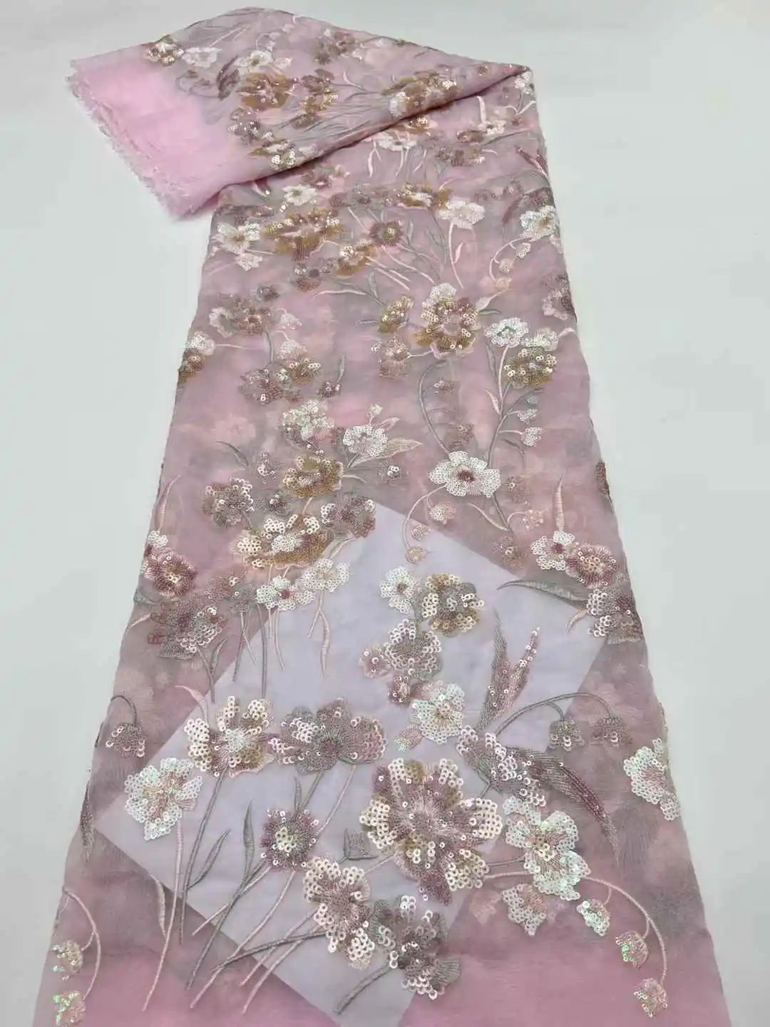 قماش دانتيل تول أفريقي فاخر مع تطريز ترتر فرنسي دانتيل عالي الجودة لمواد الخياطة