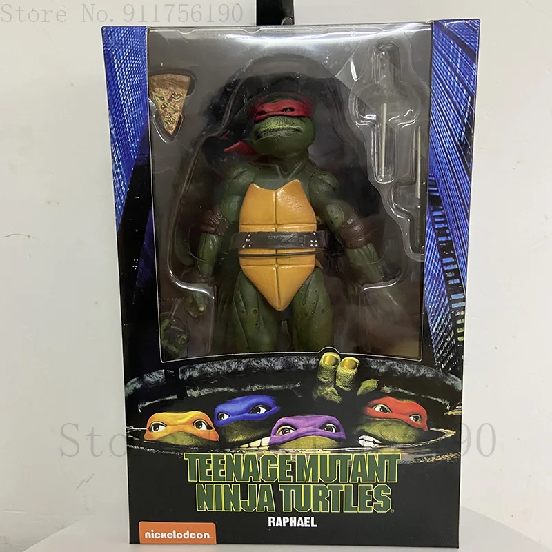 Film NECA Mutant Ninja Turtles Actionfigur Raphael Donatello Michelangelo Leonardo Shredder Krang Figuren Spielzeug – Detail 16