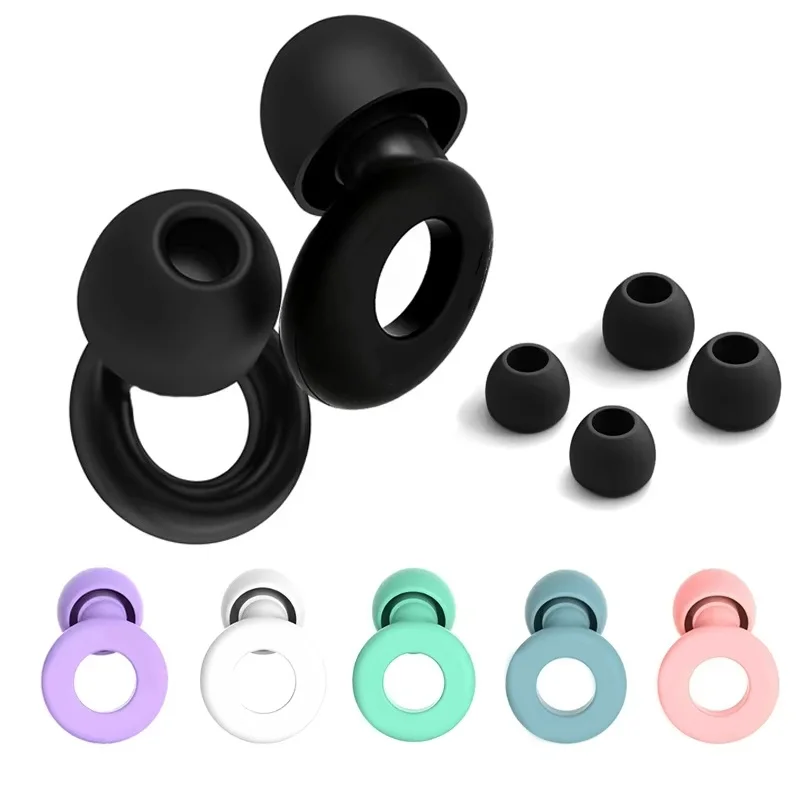 Silicone Sleep Ear Tips Noise Canceling Ear Plugs Loop Ear Plugs Mute Waterproof Swimming Earplugs For Children Hear Protector