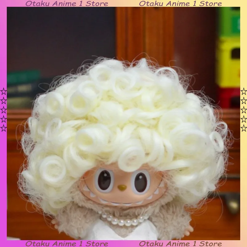 حار Labubu 3.0 الملابس مارلين مونرو فستان أبيض كلاسيكي مع شعر مستعار مجموعة صغيرة أفخم دمية الملابس موضة إكسسوارات دمي هدية