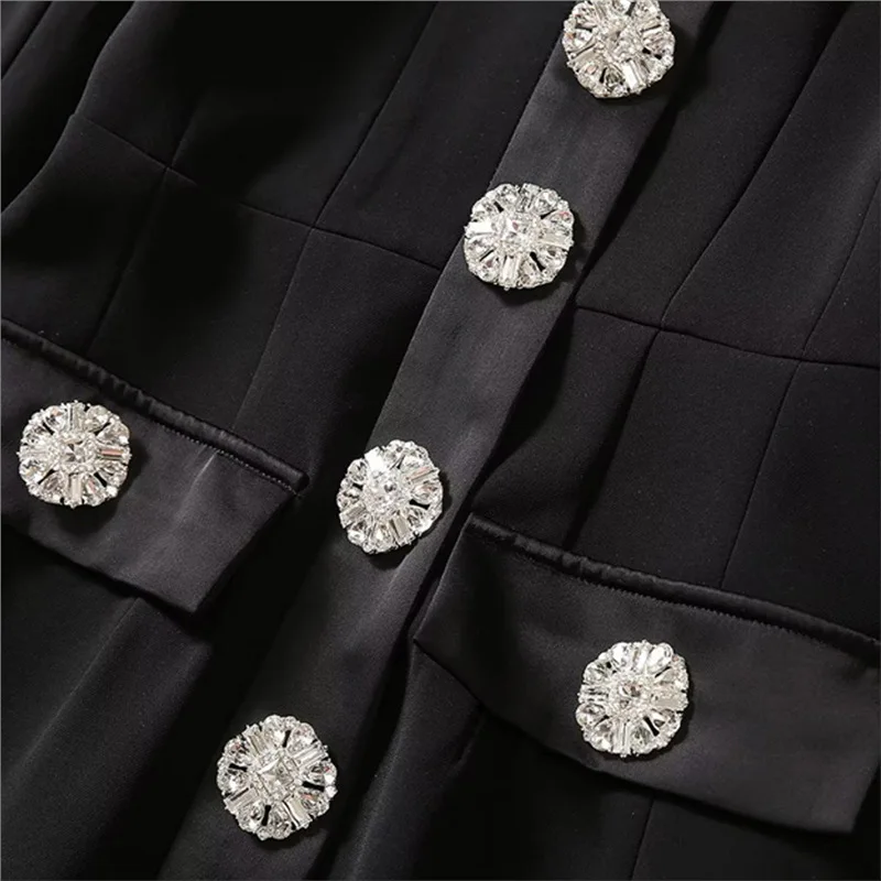 فستان كيت برينسيس للنساء، فستان أخضر، ألماس فاخر، صدر واحد، كم طويل، 91912