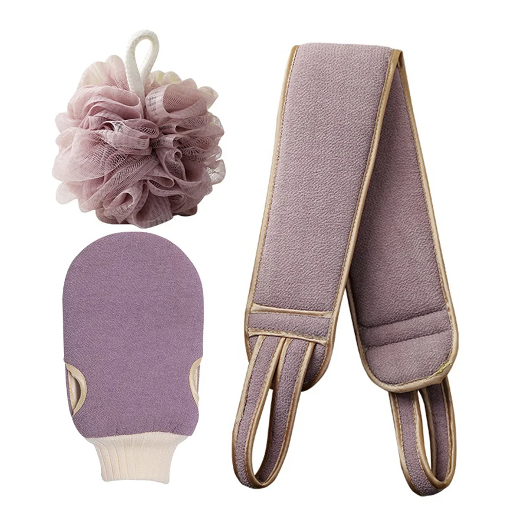 1 مجموعة حمام فرك منشفة عدة حزام طويل الظهر سحب قطاع كرة استحمام سماكة الظهر دش منشفة سهلة التنظيف الجسم الكالس #6