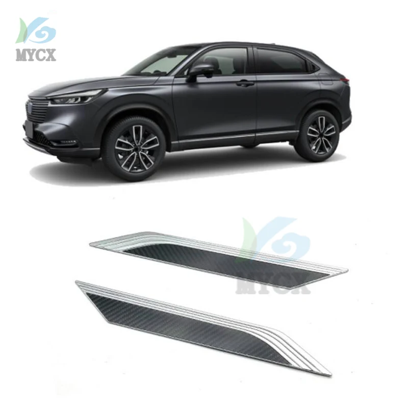 

FOR Honda HR-V HRV VEZEL 2021 2022 Rear wing trim strips trunk tailgate wing bright strips anti-scratch bumping