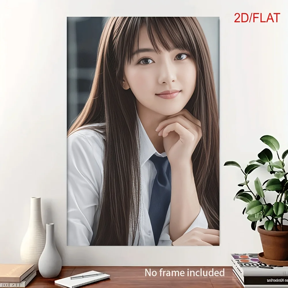 Modern Frameless 2D Canvas Wall Art, Abstract Oil Painting Print for Living Room Bedroom Kitchen Office Decor
