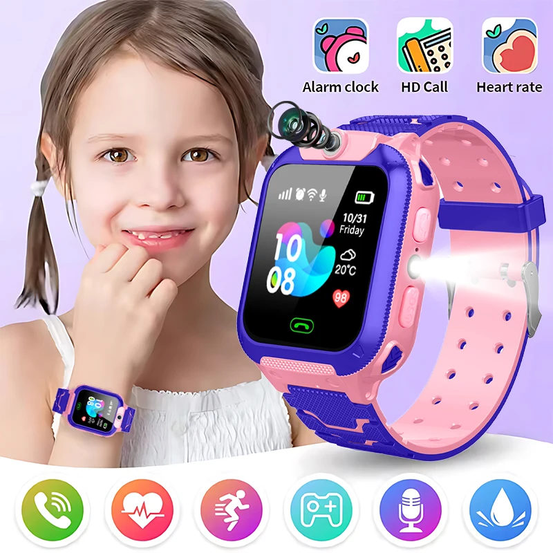 

Новые детские умные часы, детские HD-камеры, с сенсорным экраном, игры, умные часы, музыкальные часы, подарок для мальчиков и девочек, детские умные часы для IOS Android