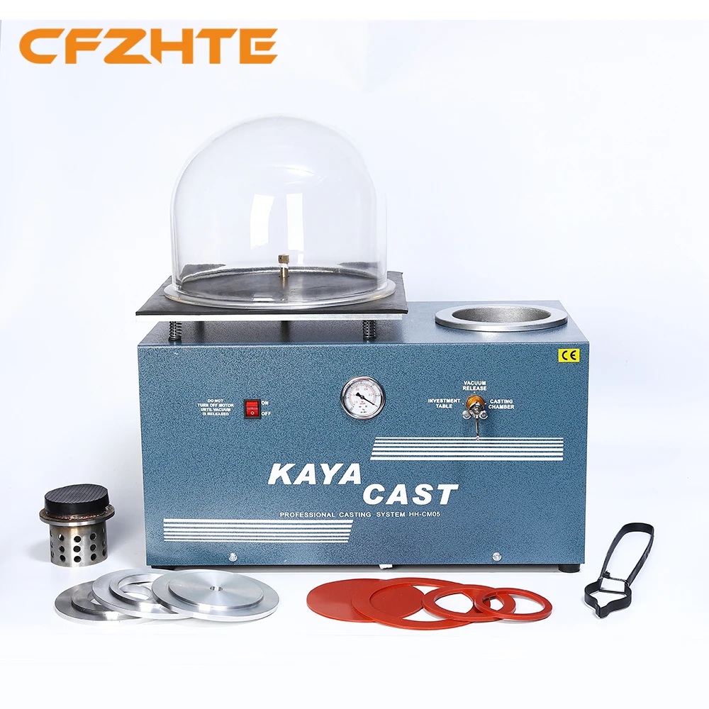 Jewelry Vacuum Casting Machine, 6L Vacuum Investing & Casting Machine Jewelry Lost Wax Cast Combination