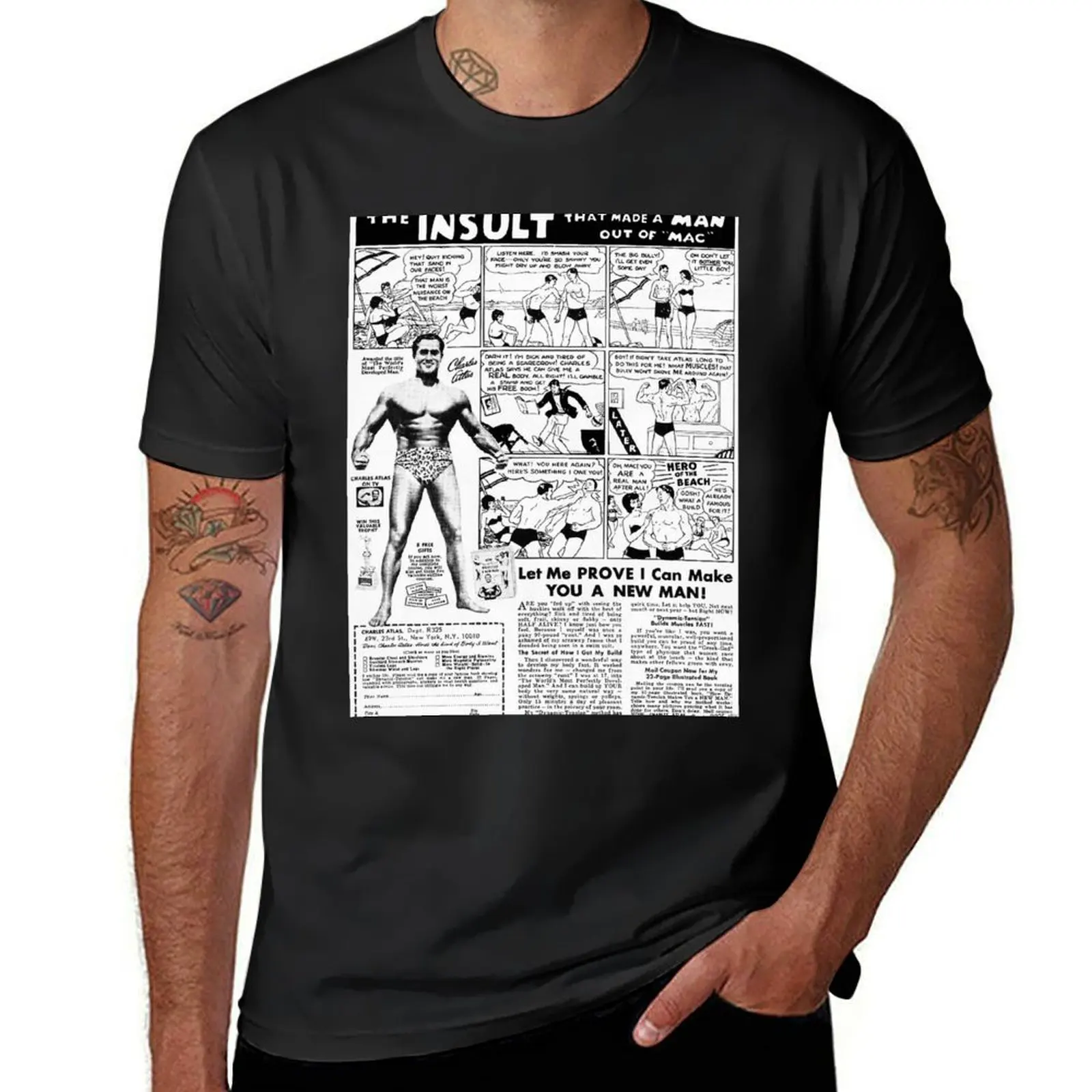 

Charles Atlas T-Shirt blacks summer clothes mens graphic t-shirts