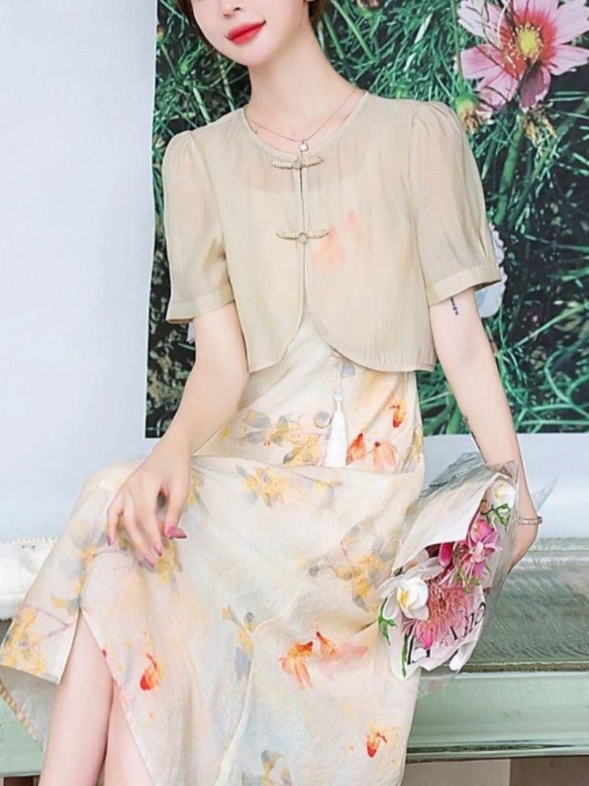 

Женский кардиган 2024 года с защитой от солнца, модный, стройнящий, трендовый, повседневный, из полиэстера, с открытыми плечами