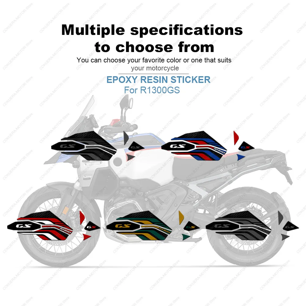 ل R1300GS R 1300 GS Adventure 2025 خزان للدراجة النارية وسادة ملصق سلسلة حافة غطاء حماية ملصق الشارات عدة