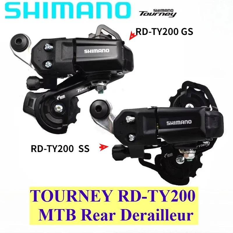 AliExpress Shimano SHIMANO TOURNEY RD TY200 GS SS 6S 7S 6 Speed 7 Speed Rear Derailleur MTB Bicycle Part RD-TY200