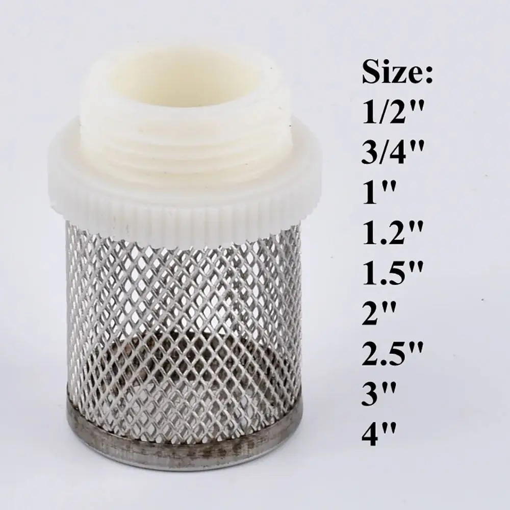 1Pcs Water Clean Hose Filter Joint Percolator 304 Stainless Steel Mesh Screen Filter Water Pump Fitting 1/2