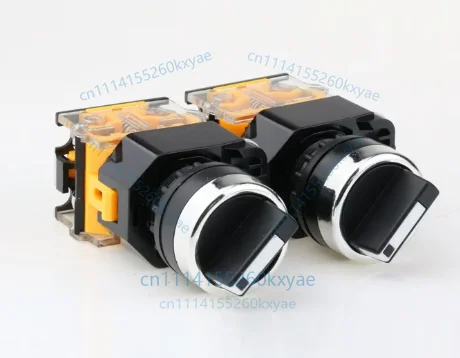 La38-11x2 20x3 rotary switch, two-speed and three-speed rotary selector button switch, opening 22mm