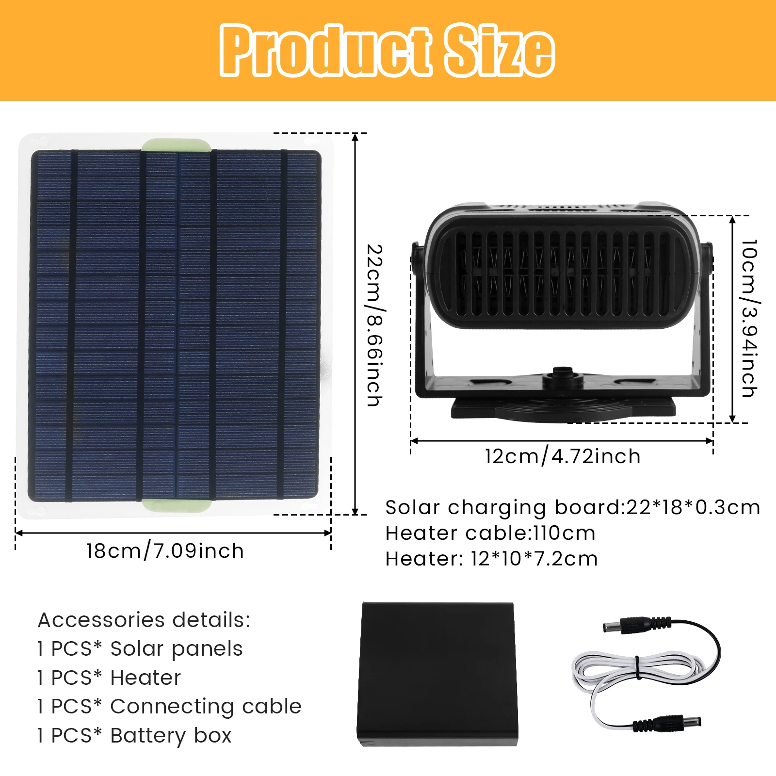 Solar Power Fan with Battery Portable Exhaust Fan Space Saving Solar Panel Fan Kit Easy to Use Outdoor Solar Fans Versatile