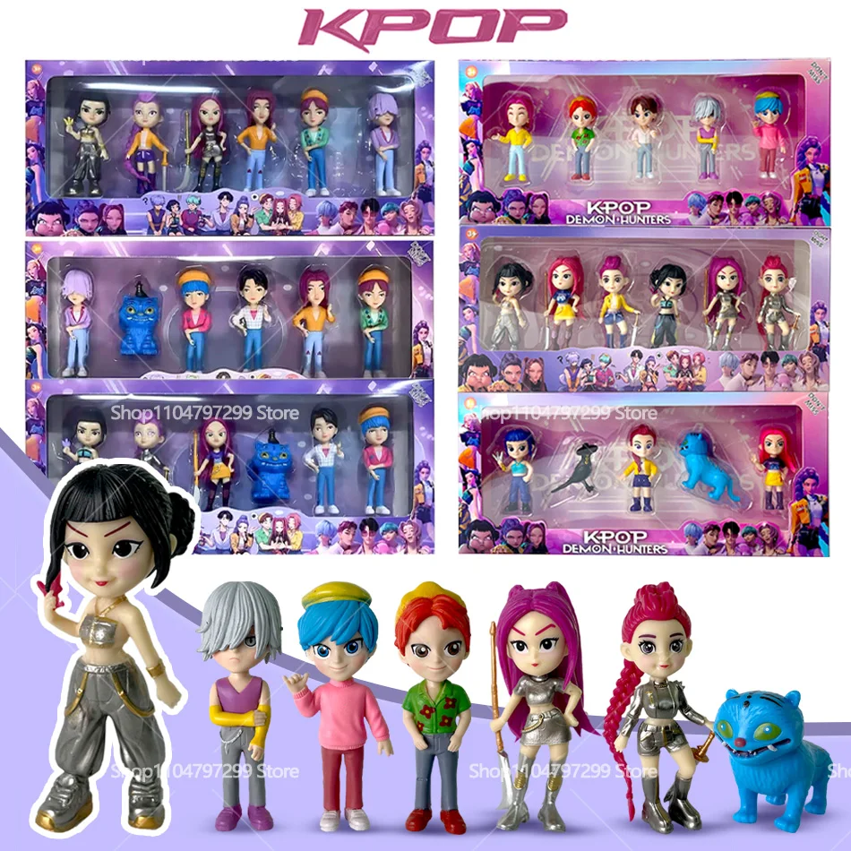 2026NEW Kpop Devil Hunter รูมิ โซอี้ มิรา อนิเมะ โพลีไวนิลคลอไรด์ ของสะสมตัวละคร ของตกแต่งโต๊ะทำงาน ของขวัญปีใหม่สำหรับเด็ก