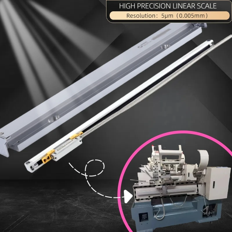 

【KA-500】 70 120 170 220 270 320 370 420mm 5micron TTL DRO Linear Glass Scale KA500 0.005mm Optical Encoder Ruler
