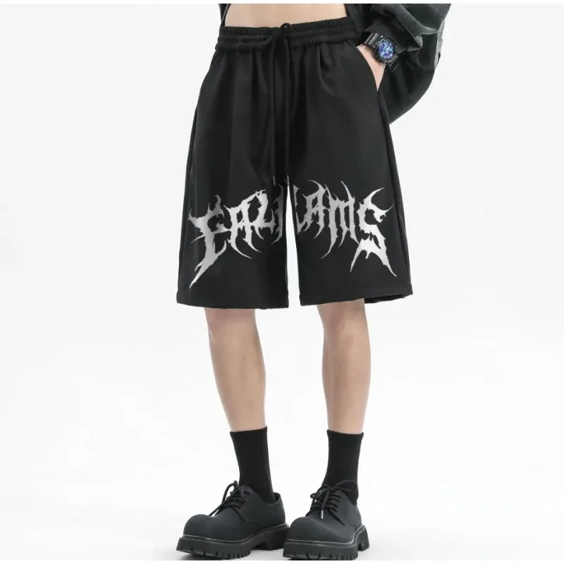 

Marvel's new autumn street style special spine letter printed shorts for both men and women