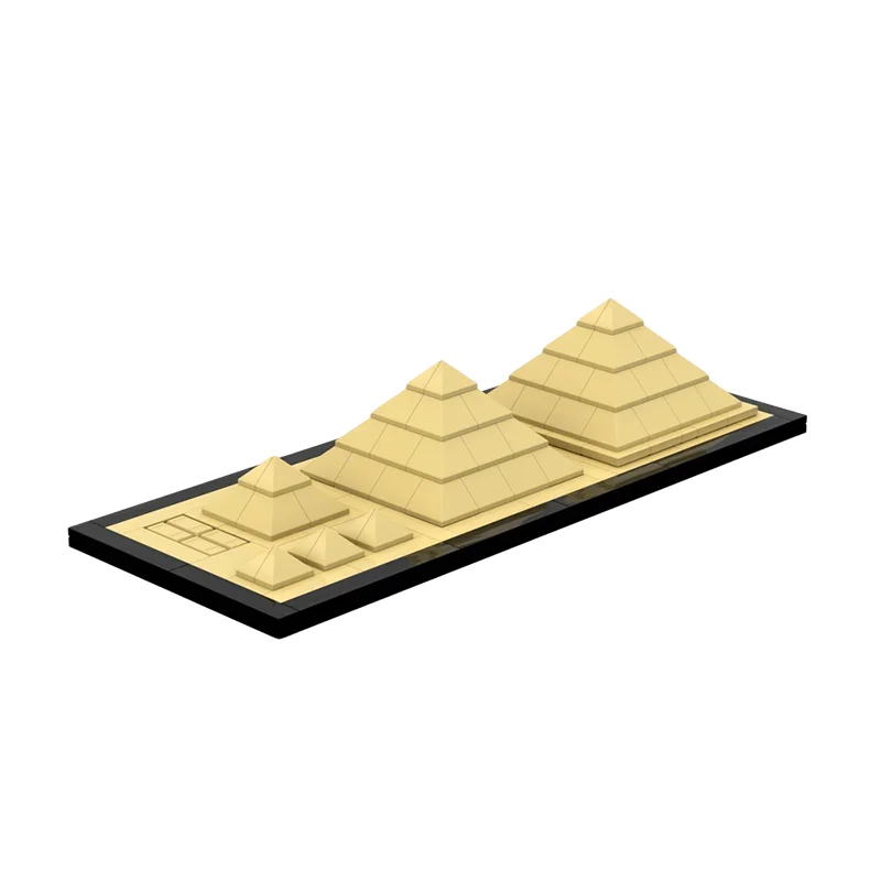 178pcs MOC Great Pyramids Giza Model Building Blocks Construction Toys Christmas Gifts Assemble Creative Idea Presentation Brick