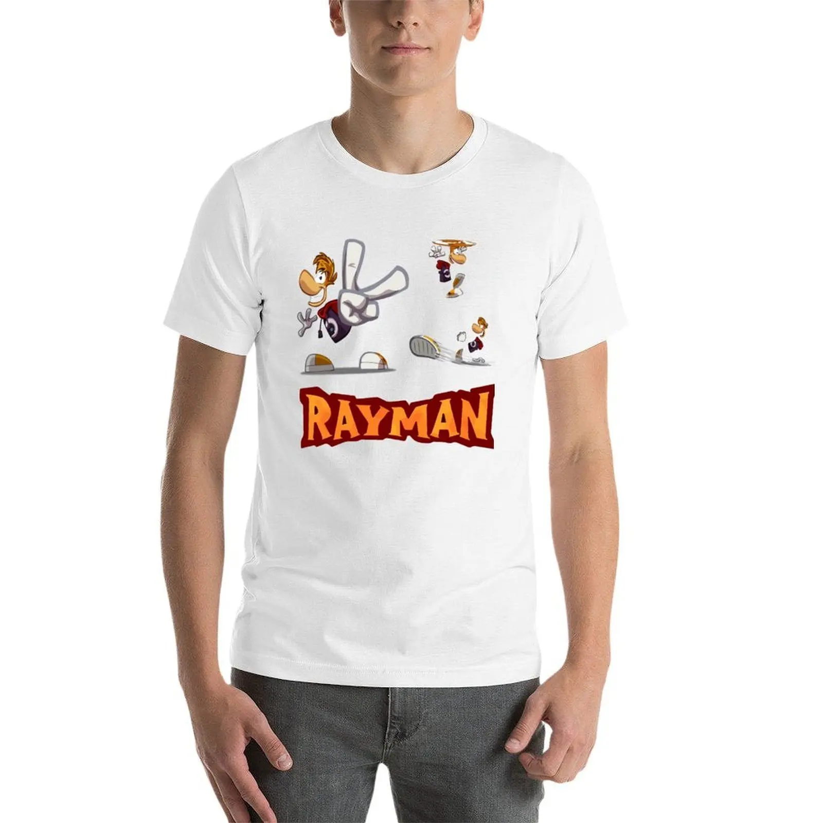 فكرة الهدايا Rayman تي شيرت متعدد تي شيرت للرجال تي شيرت جرافيك تي شيرت مطبوع حسب الطلب #4