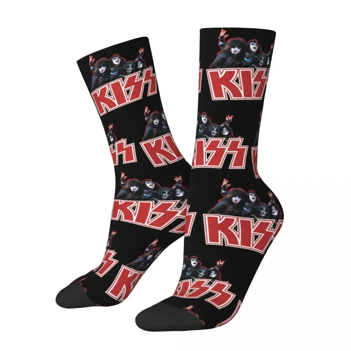 Colorful Unisex Kiss Demon Starchild Spaceman Catman Theme Socks Rock Roll Band Accessories Warm Socks Cotton Birthday Present