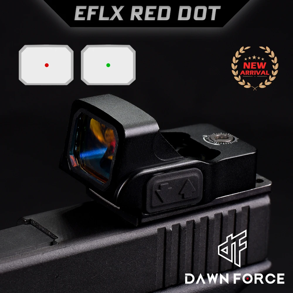 

Tactical EFLX Airsoft MRS Red Green 3MOA Mini Reflex Dot Sight Glock 17 Ar15 rifle scope Optics with Original Marking