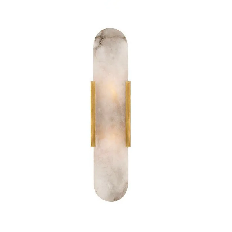 Postmodern creative natural marble living room wall lamp hardware bedside bedroom study designer bedroom living room wall lamp