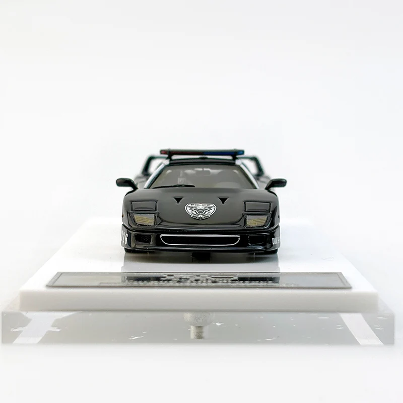 مقياس 1:64 F40 RCPD محاكاة الراتنج نموذج سيارة عرض ثابت تحصيل لعبة هدية تذكارية الديكور