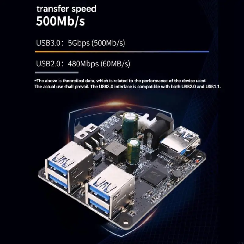 K32C Perfect 5 Gbps USB Expansion Board pour pour / Ros Robot Car 2,5 pouces HDD / SSD Bouclier avec chaleur