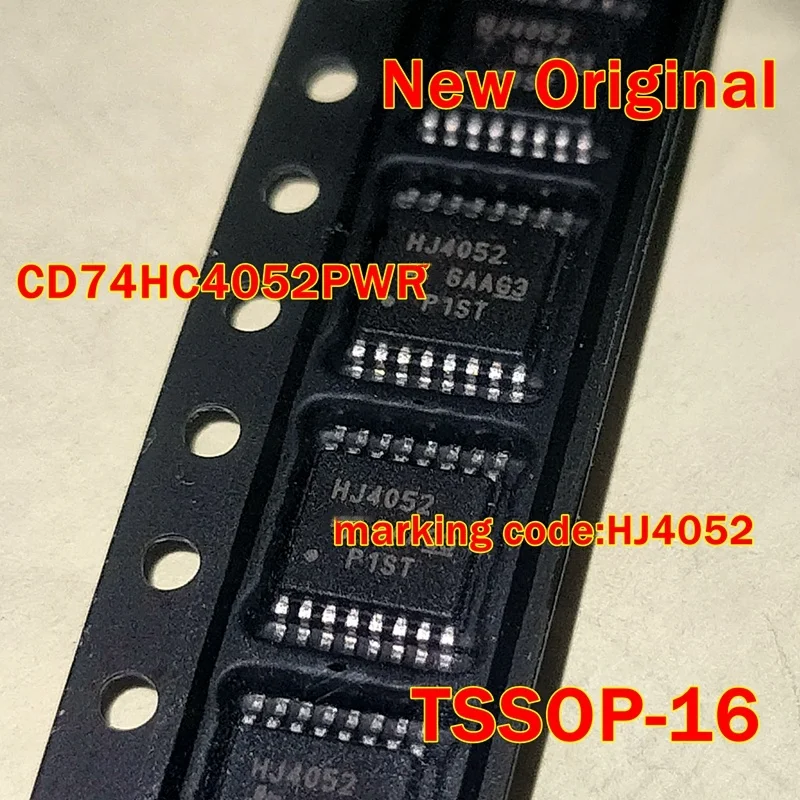 

1pcs to 100pcs CD74HC4052PWR CD74HC4052PW TSSOP-16 New Original marking code:HJ4052 High-Speed CMOS Logic Analog Multiplexers