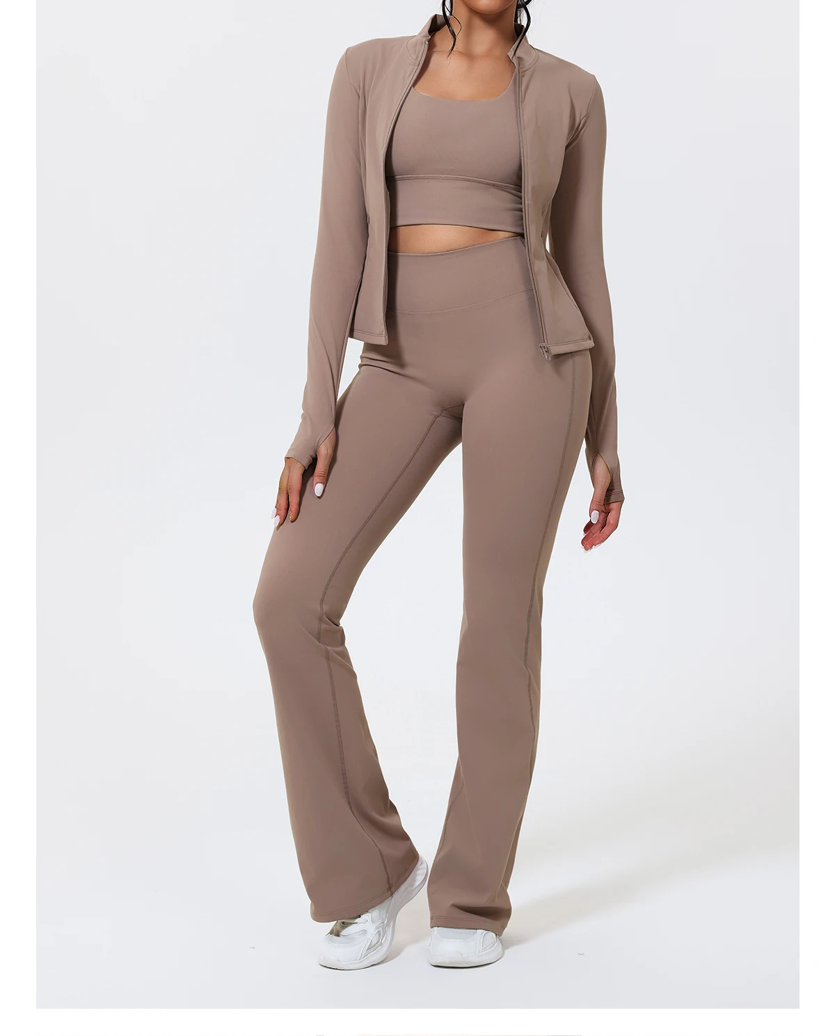 Hearuisavy Sommer-Laufsportweste mit gepolstertem BH, ECO Gym Push-Up-Yoga-Top für Damen, überkreuzter Rücken, U-Ausschnitt, Fitness-Unterwäsche – Detail 17
