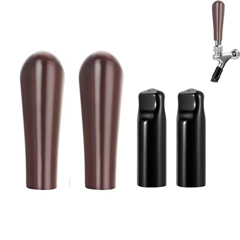 2 Pcs Comfort Grip Beechwood Tap Handles,3/8