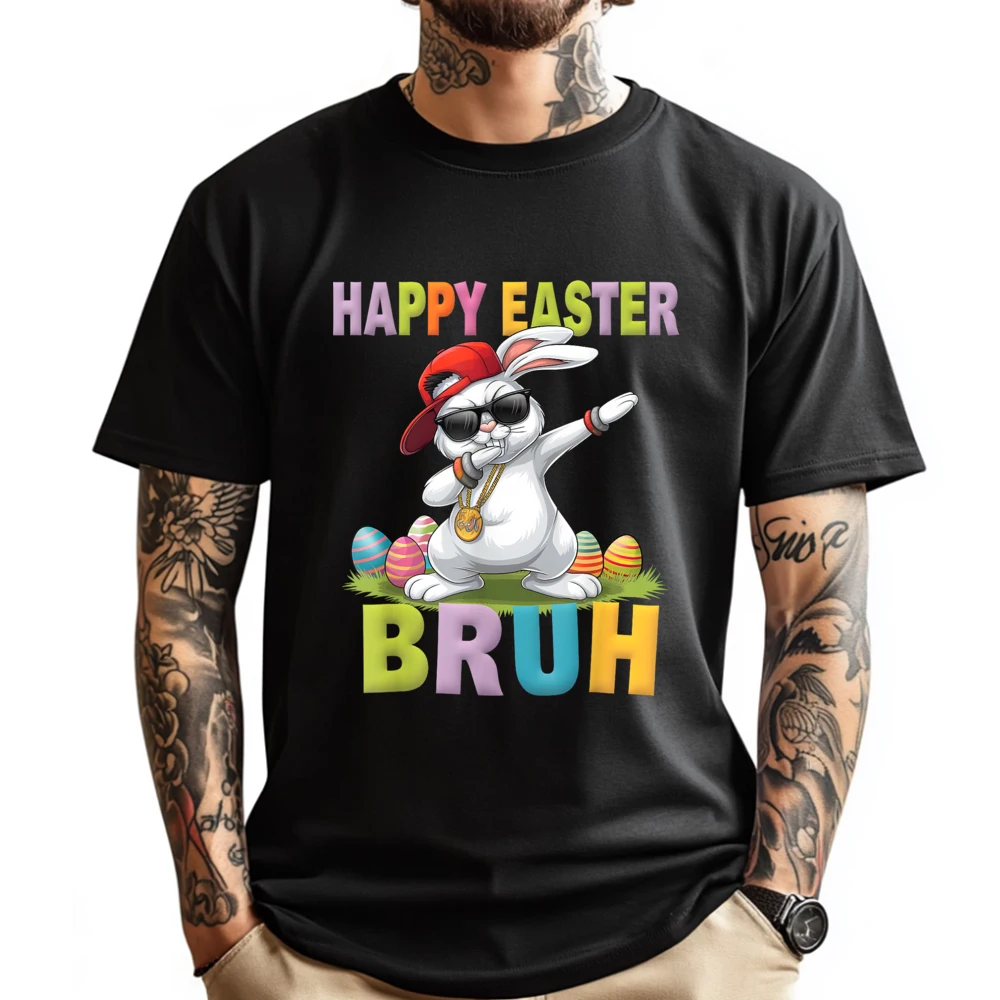 

Bruh Easter Easter Boys Happy Easter Men's T-Shirts Vintage T Shirts Luxury T Shirt Men High Quality Streetwear Vintage Style