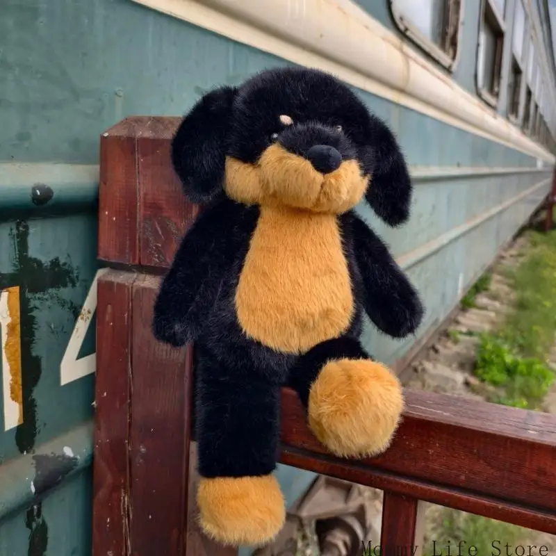 

Soft Plush Rottweiler Friend Stuffed Animal Toy For Kids Room And Study Decors