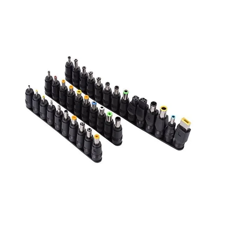 34Pcs DC Power Plugs 5.5mmx2.1mm Universal Laptop Power Connector Adapter Computer Accessories Plug Connector Cable