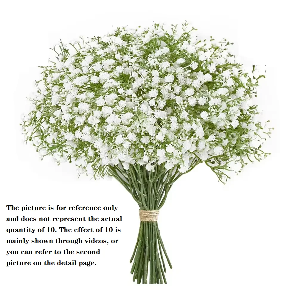 10 stücke Künstliche Blumen Gefälschte Gypsophila Baby Atem Blume Für Home Dekoration Hochzeit Party Blumensträuße DIY Zubehör – Detail 1