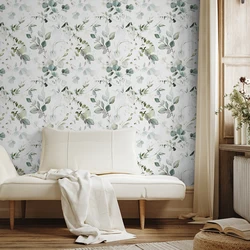 1PC plant leaves pattern thickened moisture-proof waterproof wallpaper self-adhesive peel-and-stick home decorative wallpaper