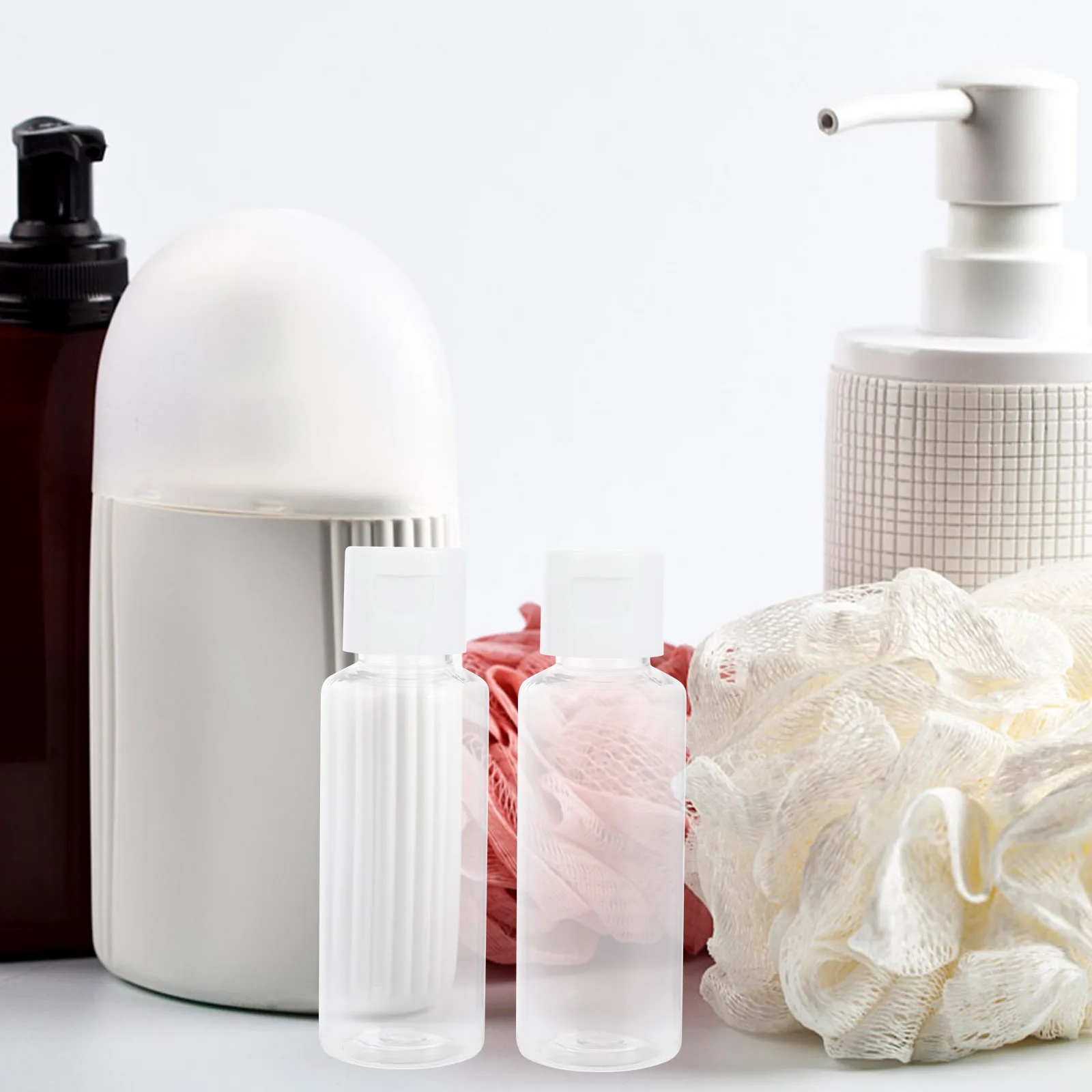 

24pcs Plastic Lotion Bottles Travel Sub-Packaging Containers Refillable Mini Squeeze Bottles For Shampoo Body Wash Hand