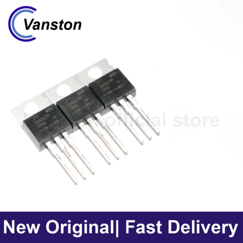 2pcs MBR3045CTP TO-220 Schottky Diode TO-220 Brand New Original Professional Electronic Components BOM List Quote