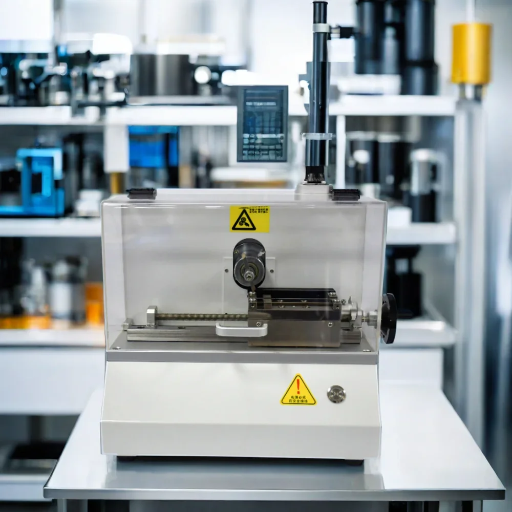 Charpy Izod Impact Test Sample Cutter Plastic Notching Equipment Electric V Notch Machine High Precision Lab Specimen Maker
