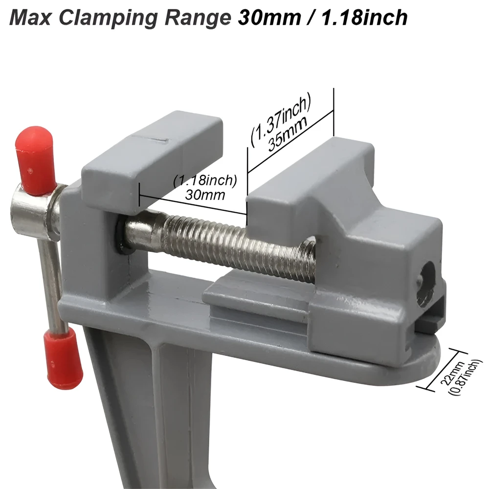 Mini Bench Vise Table Clamp Screw DIY Craft Mold Fixed Repair Tool Plier Jewelry Make Electronics Small Hobby Workbench Portable